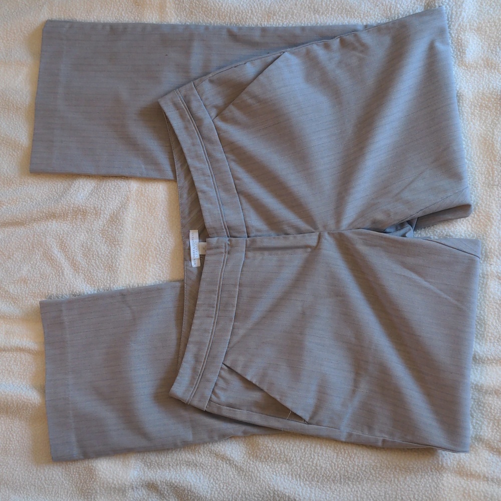 New York & Co. Grey Straight Leg Trousers
